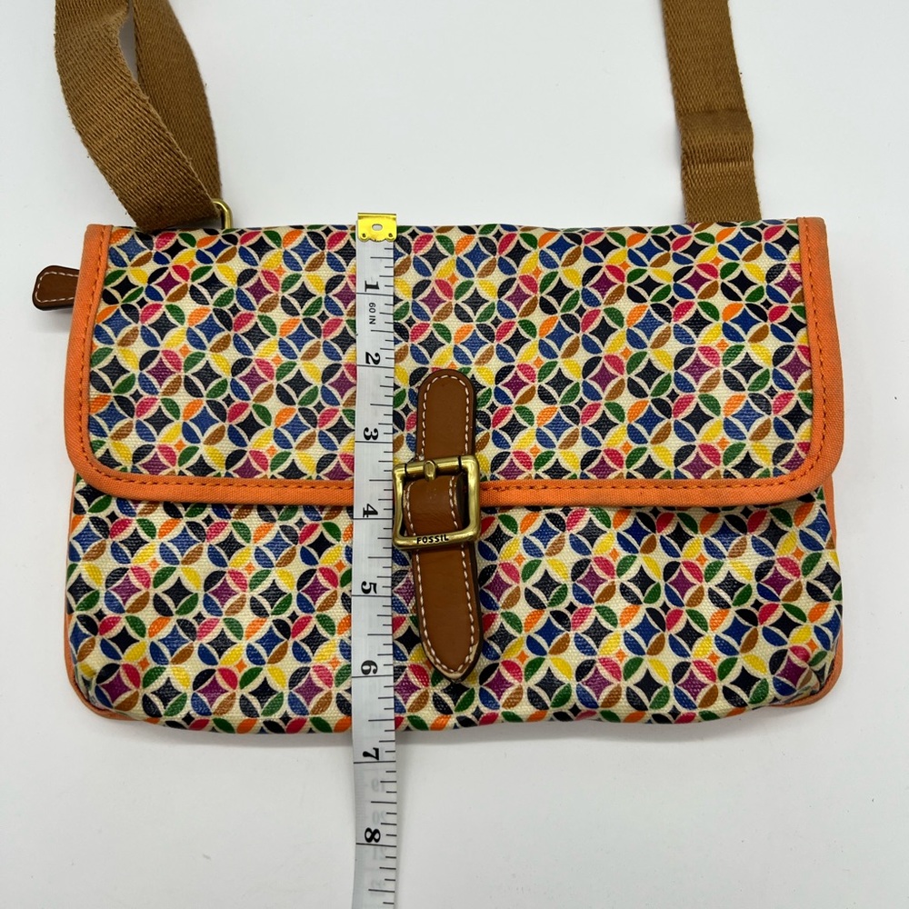 Fossil Multicolored Canvas Mini Crossbody Bag - image 8
